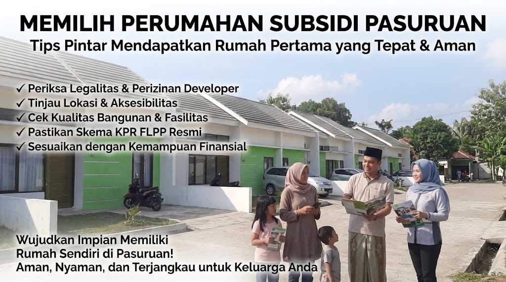 Daftar Memilih Perumahan Subsidi Kota Pasuruan yang Terpercaya